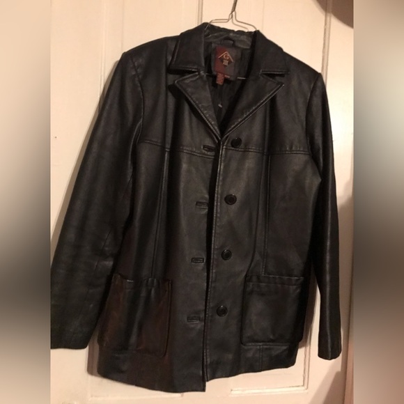 Vtg. G 111 genuine black leather jacket, size MM - Picture 8 of 17